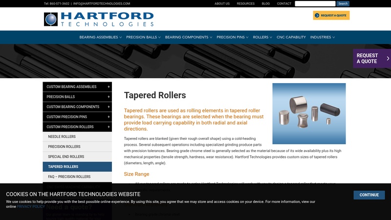 Tapered Rollers Manufacturer Tapered Roller Bearing